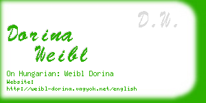 dorina weibl business card